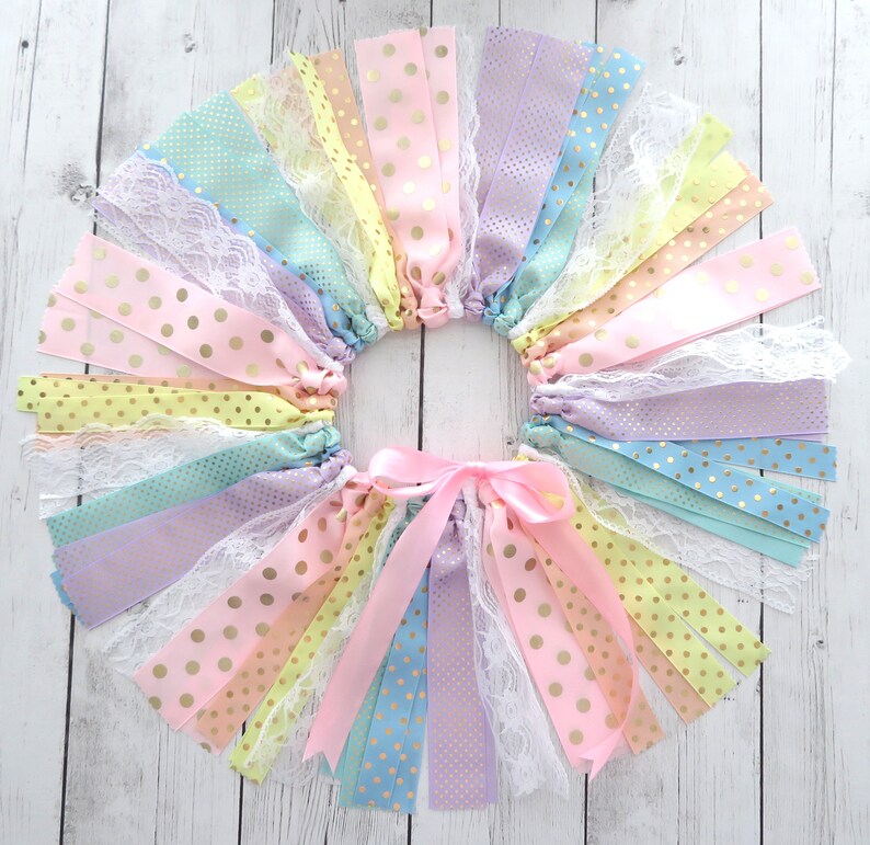 Pastel Rainbow First Birthday Outfit With Fabric Tutu Etsy