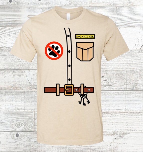 Halloween Dog Catcher Costume T-Shirt Halloween Dog Catcher Costume T-Shirt
