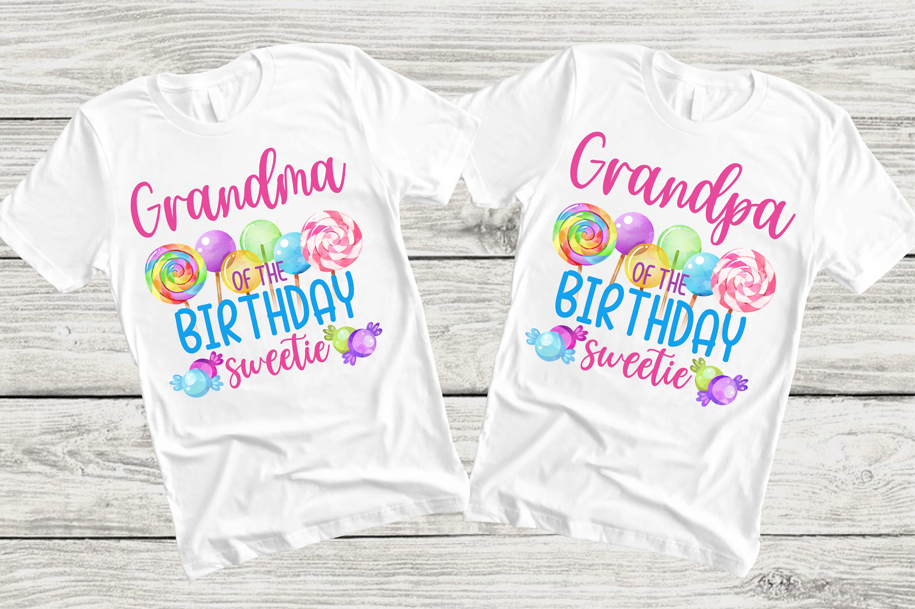 CA09 - Candyland Gumball Birthday Family Custom Name White T