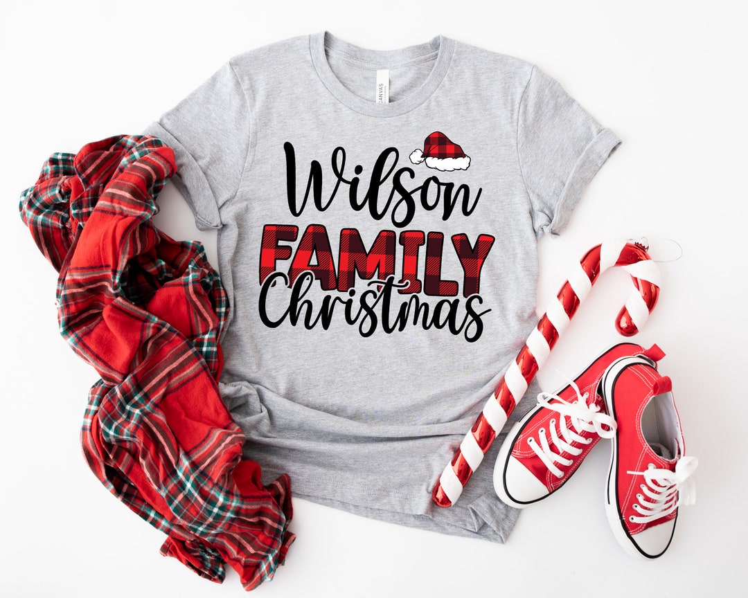Personalized Christmas T-shirts for the Holidays Matching Family