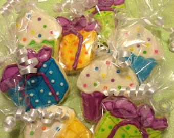 Sugar Cookies: Presents and Cupcakes 1 Dozen (12)