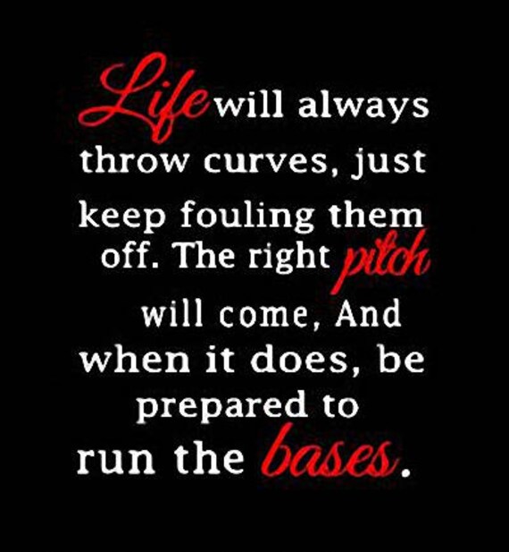 Life will always throw you curves vinyl decal Etsy