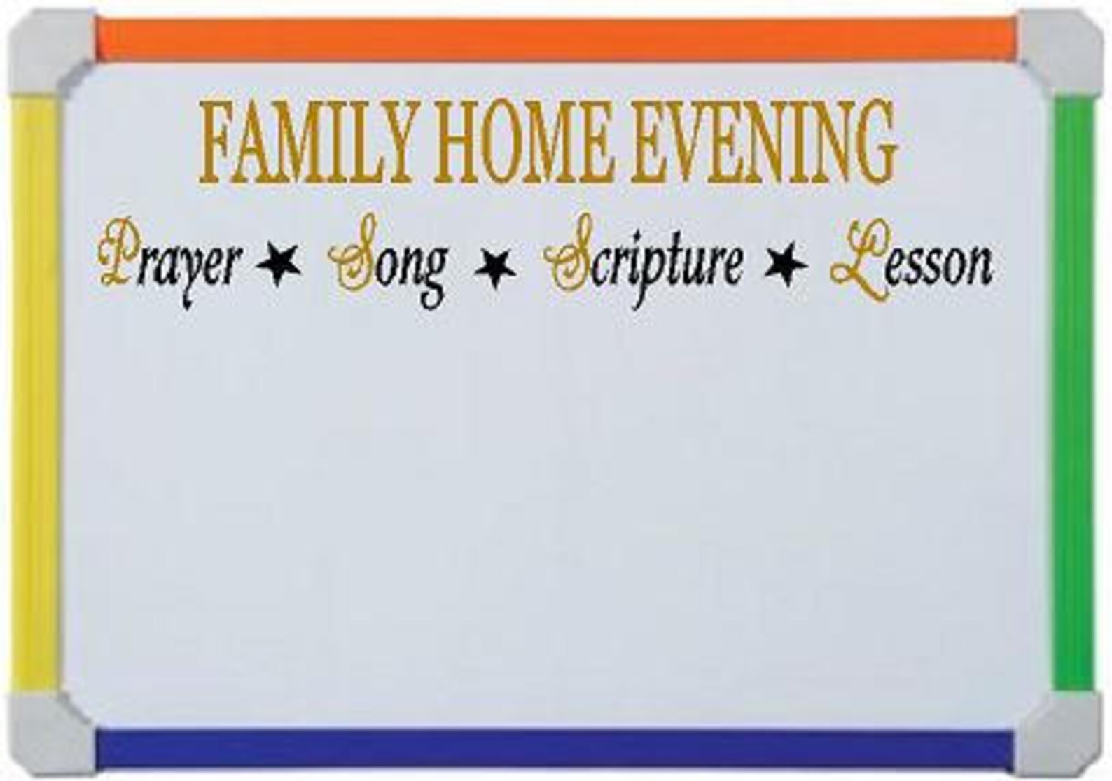 Family Home Evening LDS Vinyl Lettering Family Board | Etsy