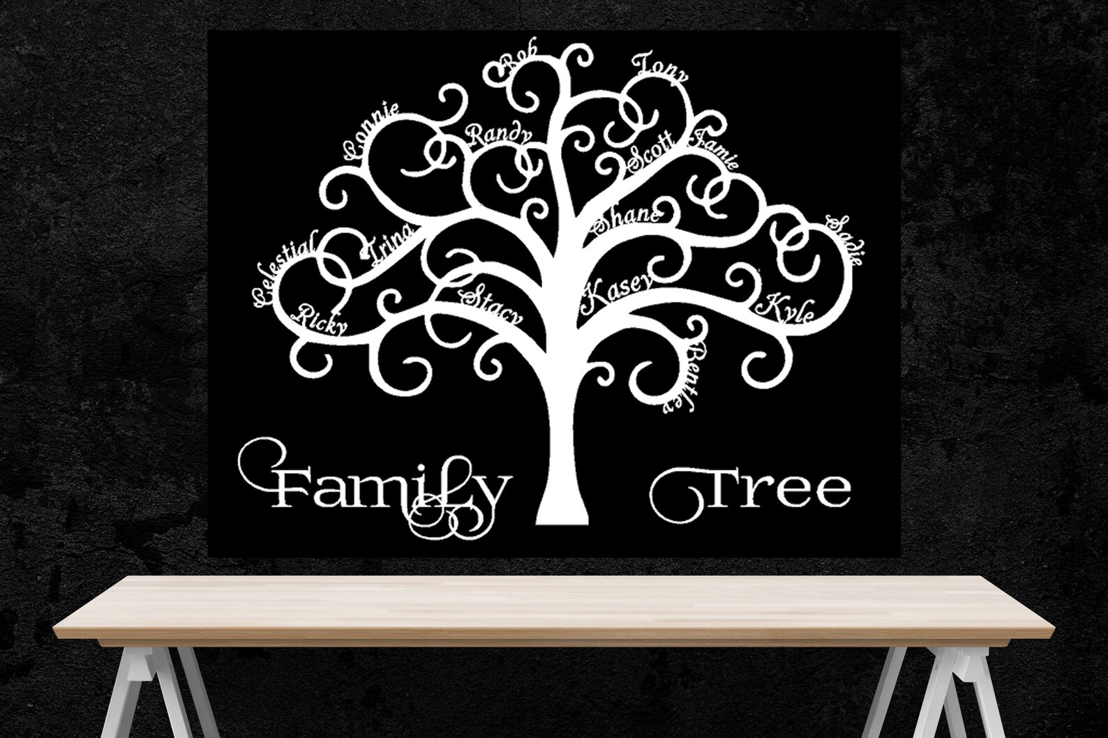 Vinyl Wall Decals Family Tree Customizeable Etsy