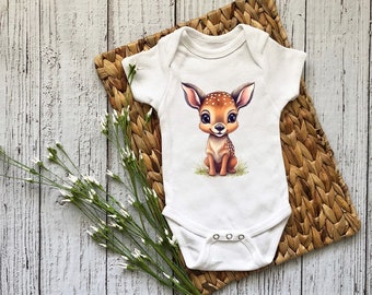 Adorable Fawn Baby Bodysuit FREE SHIPPING