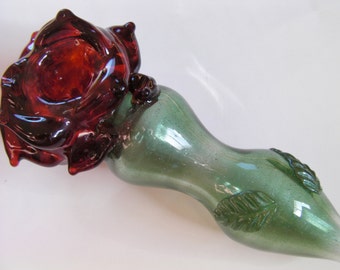 The Original Rose Glass Pipe! First on Etsy