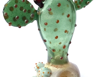 Made To Order Glass Pipe Prickly Pear Cactus