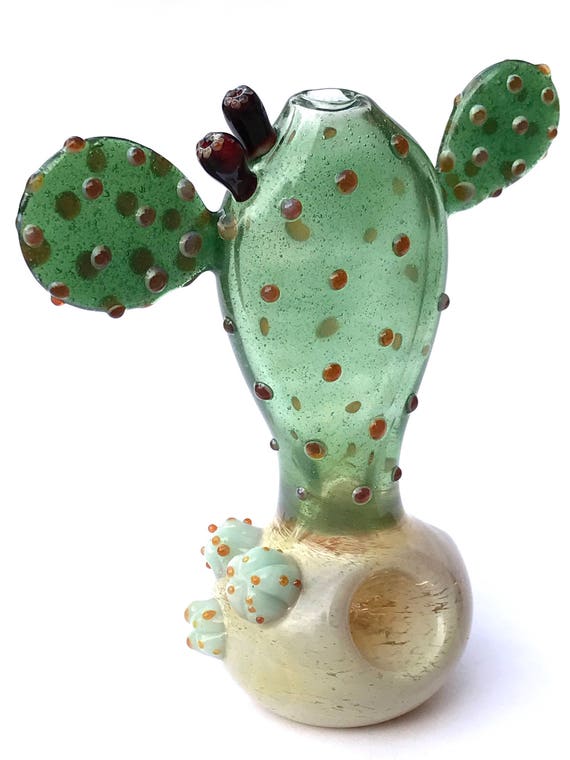 Made To Order Glass Pipe Prickly Pear Cactus