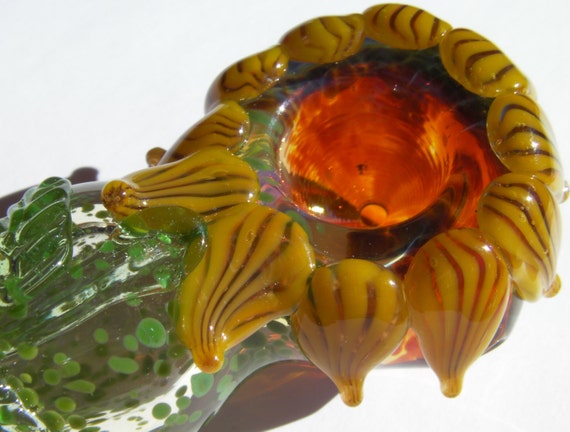 Made To Order Glass Pipe  Sunflower