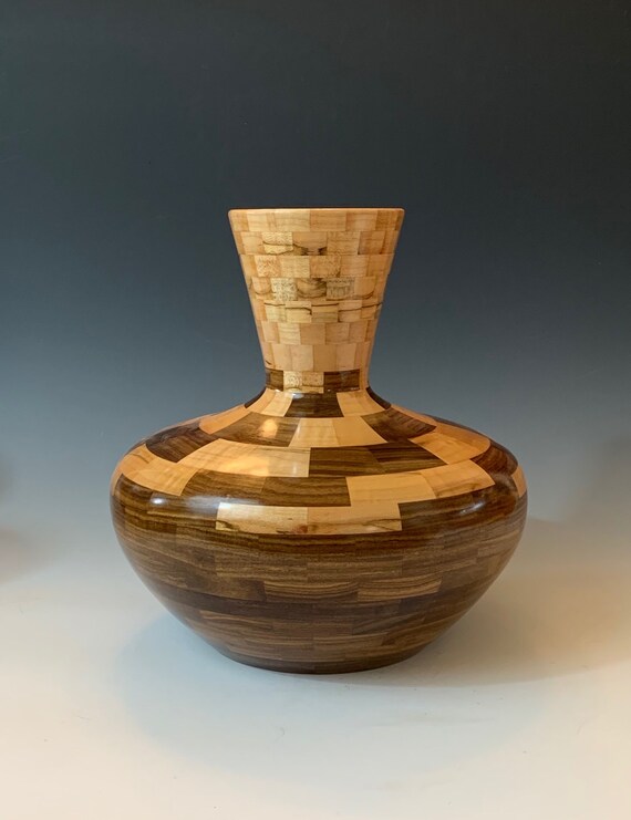 Vase Segmented Woodturning Woodturning Wood Wood Art Etsy