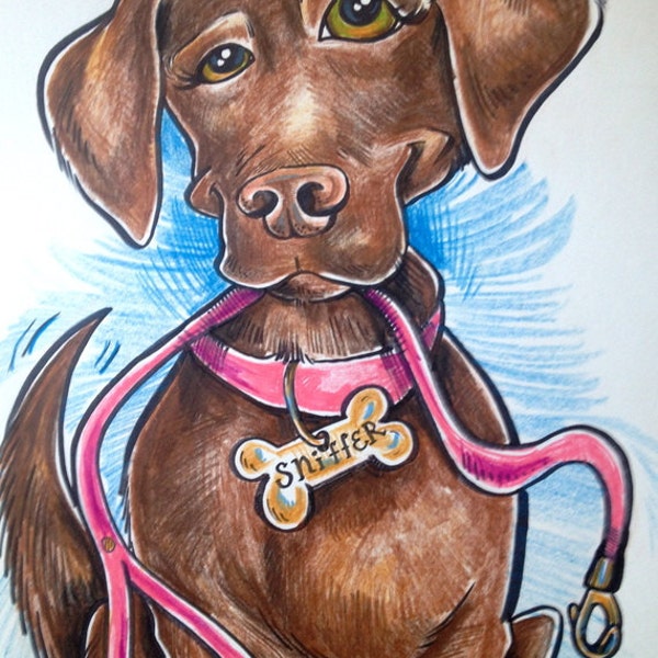 Customizable Pet Caricature