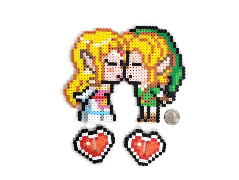 Legend of Zelda  Link and Zelda Kissing Gamer Wedding image 4