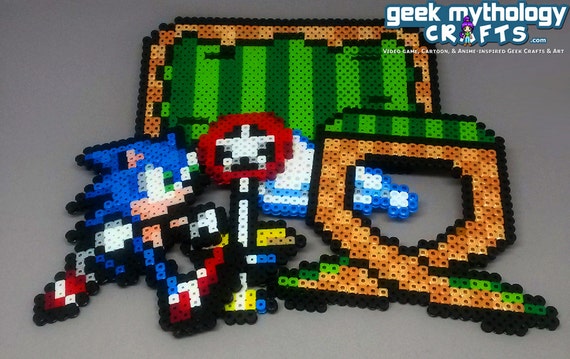Sonic The Hedgehog Green Hill Zone Decoration Cake Topper Etsy