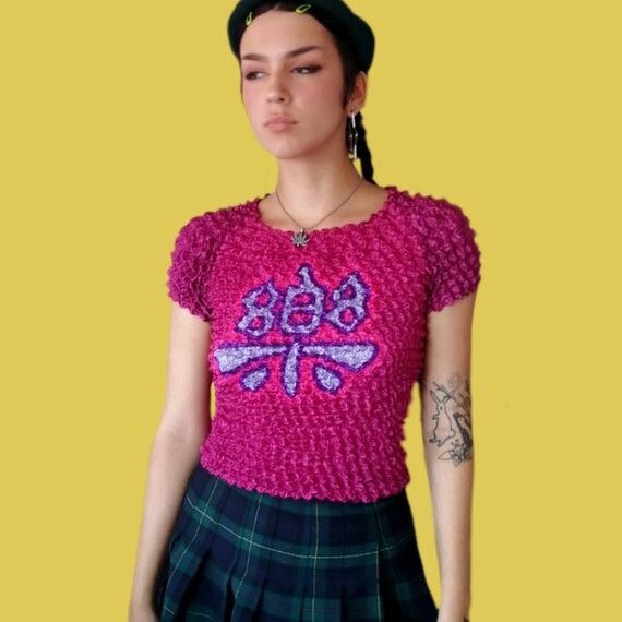 RARE 90s Popcorn Shirt Chinese Character