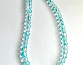 Pale Blue Czech Glass Beads