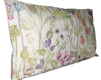 Linen bolster cover | Etsy Nursing Pillow Cover Lilac Shabby Chic