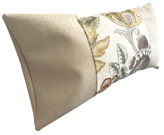 Designers Guild Isabelle Matara Tessere Embroidery Bolster Cushion Cover