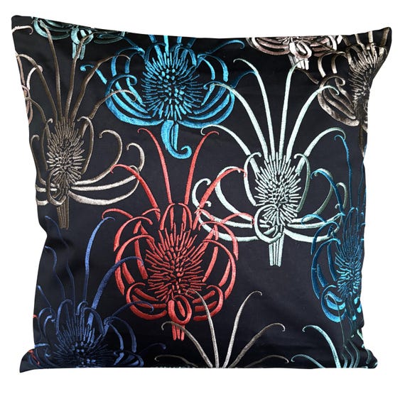 Christian Lacroix Les Centaurees Chardon Embroidery Cushion Cover