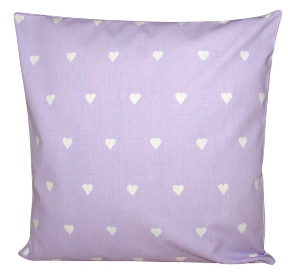 Harlequin Lovehearts Valentine Lilac Cushion Cover