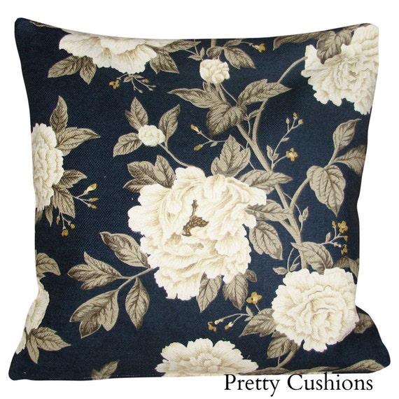 Sanderson Peony Tree Midnight & Ivory Cushion Cover