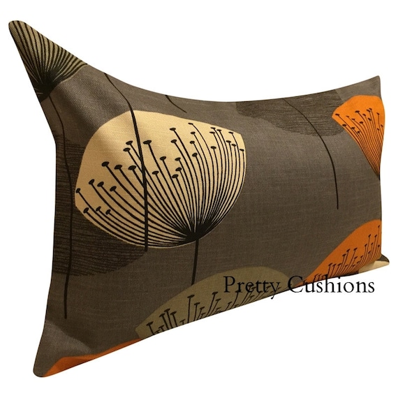 Sanderson Dandelion Clocks Slate Grey Bolster Cushion Cover