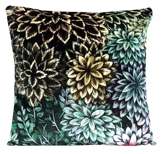 Designers Guild Madhya Moss Velvet Cushion Cover
