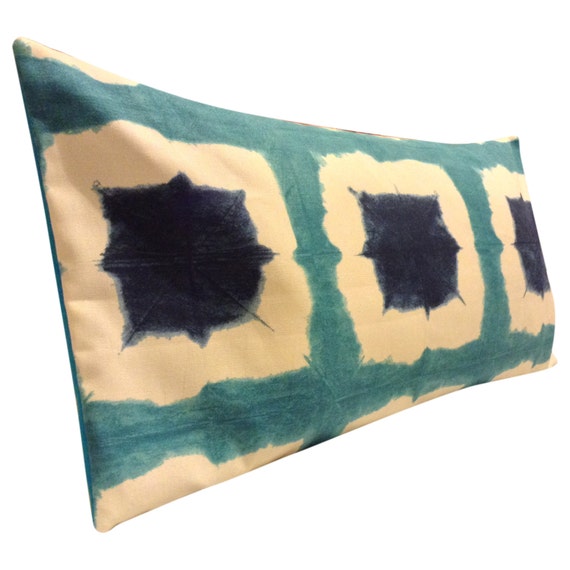 Scion Shoji Topaz Blue & Indigo Bolster Cushion Cover