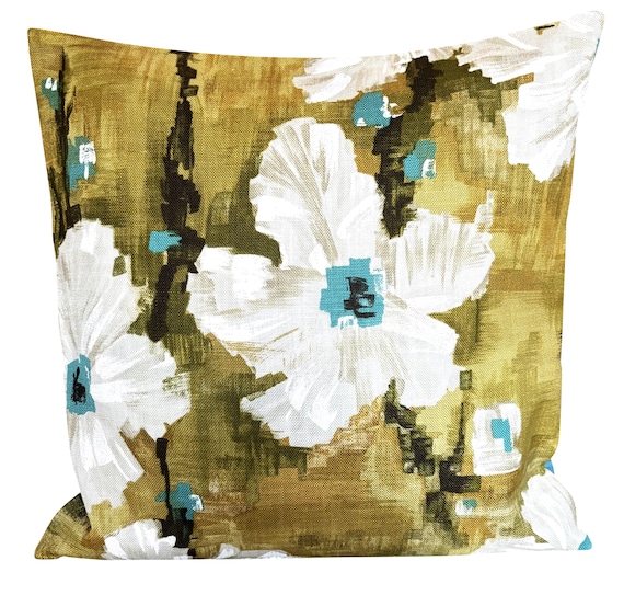 Harlequin Giverny Linden & Turquoise Cushion Cover