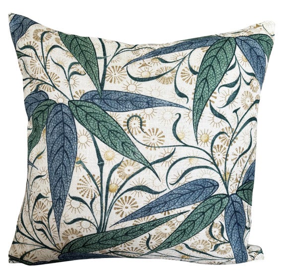 William Morris Bamboo Thyme & Artichoke Cushion Cover