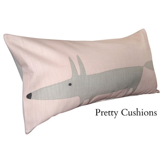 Scion Mr Fox Blush Pink Lohko Bolster Cushion Cover