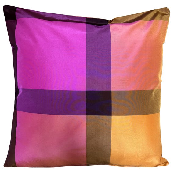 Designers Guild Pure Silk Varanasi Fuchsia Cushion Cover