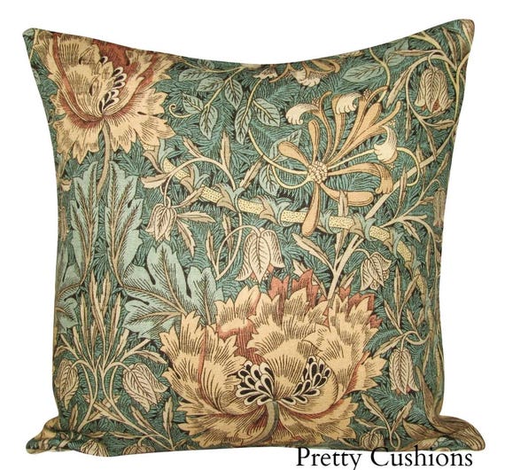 William Morris Honeysuckle & Tulip Privet Archive Cushion Cover