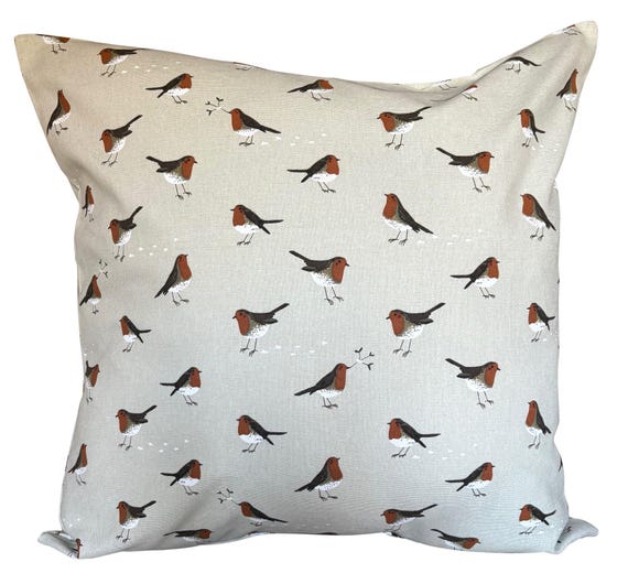 Sophie Allport Robins Christmas Cushion Cover
