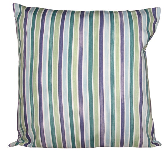 Emma Bridgewater Polka Stripe Purple & Green Cushion Cover
