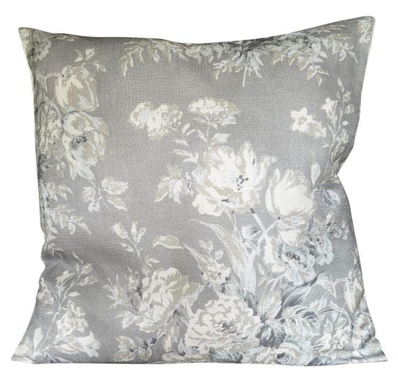 Ralph Lauren Floral Damask Pale Blue Cushion Cover