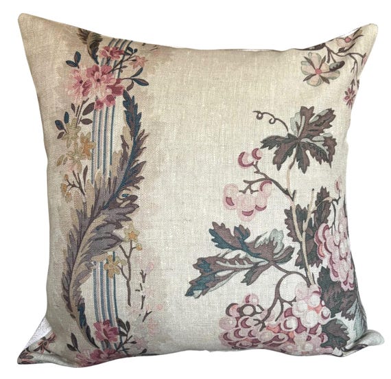 Ralph Lauren Floral Damask Pale Pink Cushion Cover