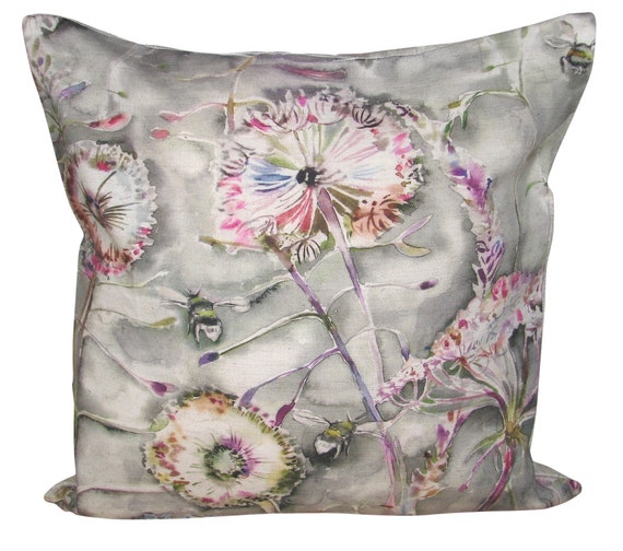 Voyage Langdale Dandelions Amethyst Cushion Cover