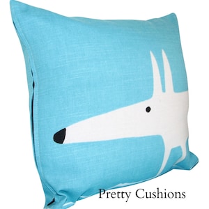 Scion Mr Fox Marine Blue Cushion Cover 12''