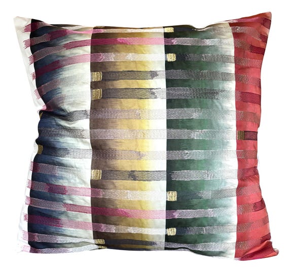 Designers Guild Cascata Embroidery Slate Cushion Cover