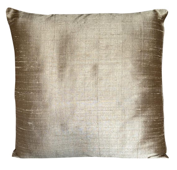 Designers Guild Pure Silk Dupion Plain Beige Cushion Cover