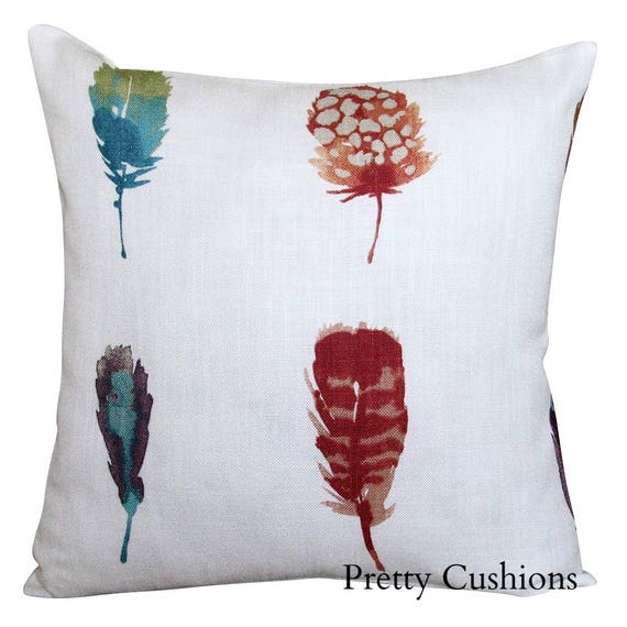 Harlequin Limosa Amazilia Papaya Feather Cushion Cover