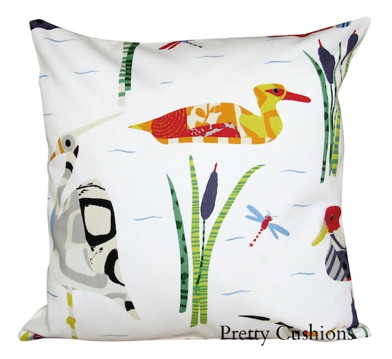 Sanderson Calico Ducks Multi Cushion Cover