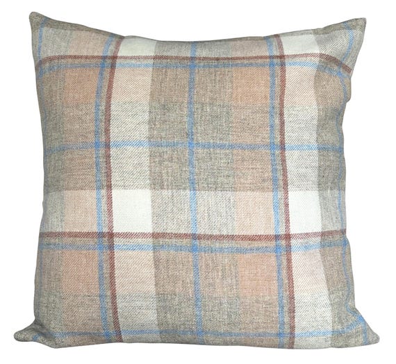 Ralph Lauren Alette Plaid Dune Pure Wool Cushion Cover