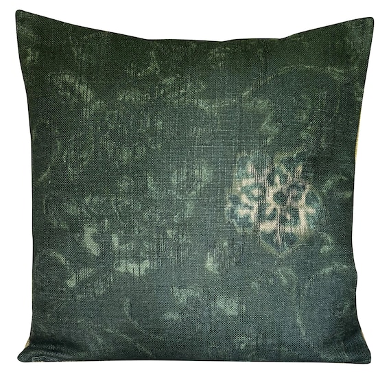 Ralph Lauren Kotori Floral Jade Green Linen Cushion Cover