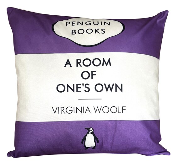 A Room of One's Own Virginia Woolf Penguin Vintage Classics Purple Retro Cushion Cover