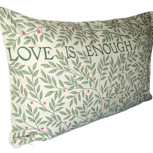 William Morris Love Is Enough Thyme & Parchment Bolster Cushion Cover