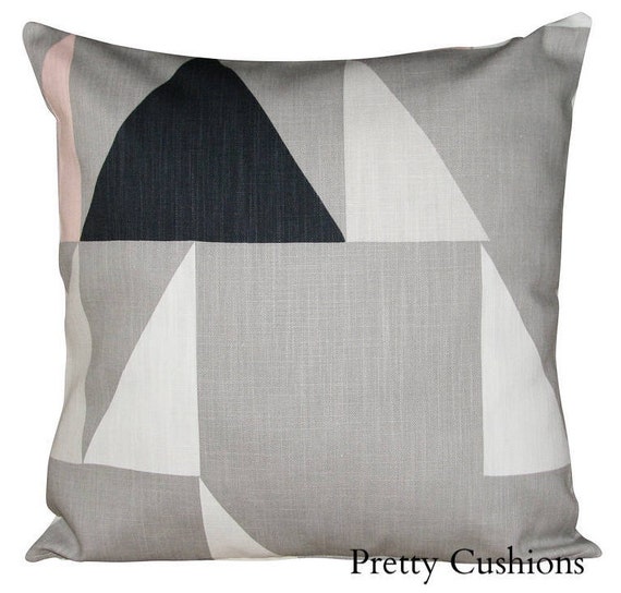 Scion Modul Blush & Parchment Geometric Cushion Cover