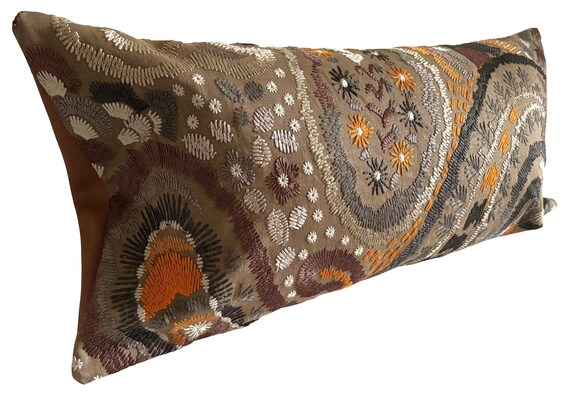 Designers Guild Uchiwa Ochre Bolster Cushion Cover