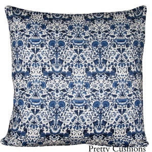 Liberty of London Lodden William Morris Navy Blue Cushion Cover