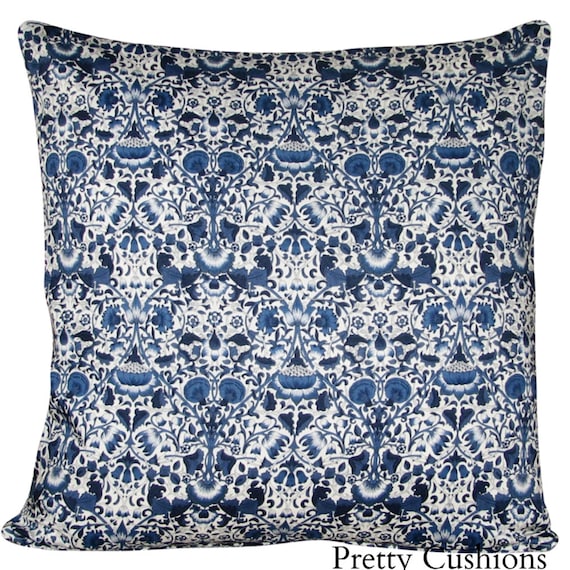 Liberty of London Lodden William Morris Navy Blue Cushion Cover